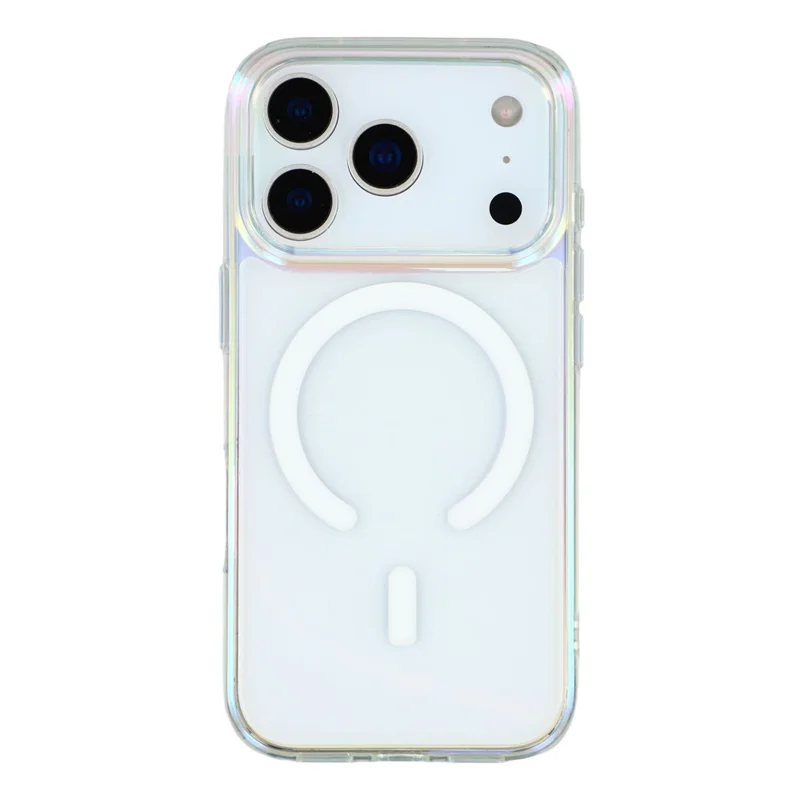 KIGC For iPhone 17 Pro Case Compatible with MagSafe Dazzling Color TPU+PC Phone Back Cover - Colorful