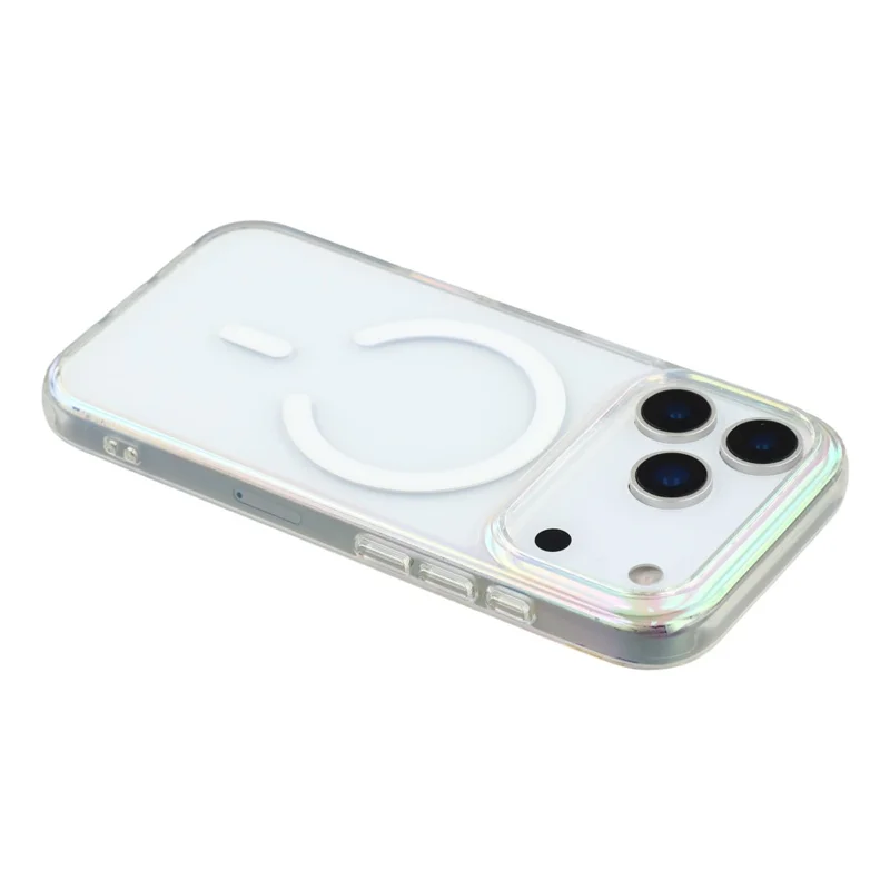 KIGC For iPhone 17 Pro Case Compatible with MagSafe Dazzling Color TPU+PC Phone Back Cover - Colorful