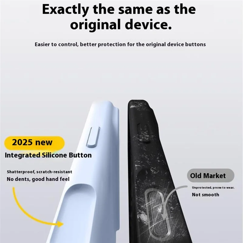 For iPhone 15 Case Ultra Thin Liquid Silicone + PC Anti-Scratch Phone Cover - Glacier Blue