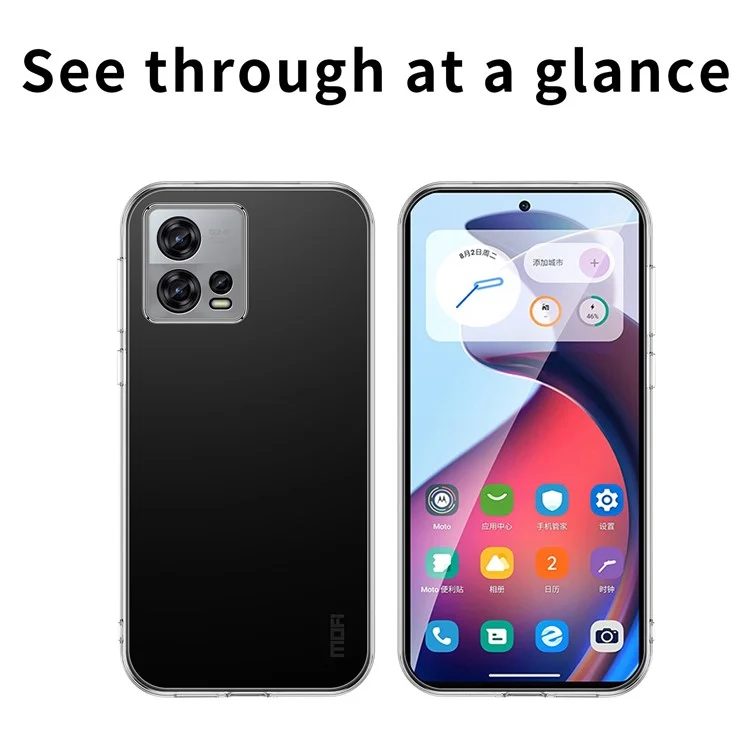 MOFI Para Motorola Moto S30 Pro 5G Funda de TPU resistente a los golpes y transparente Anti-arañazos Cubierta de teléfono móvil