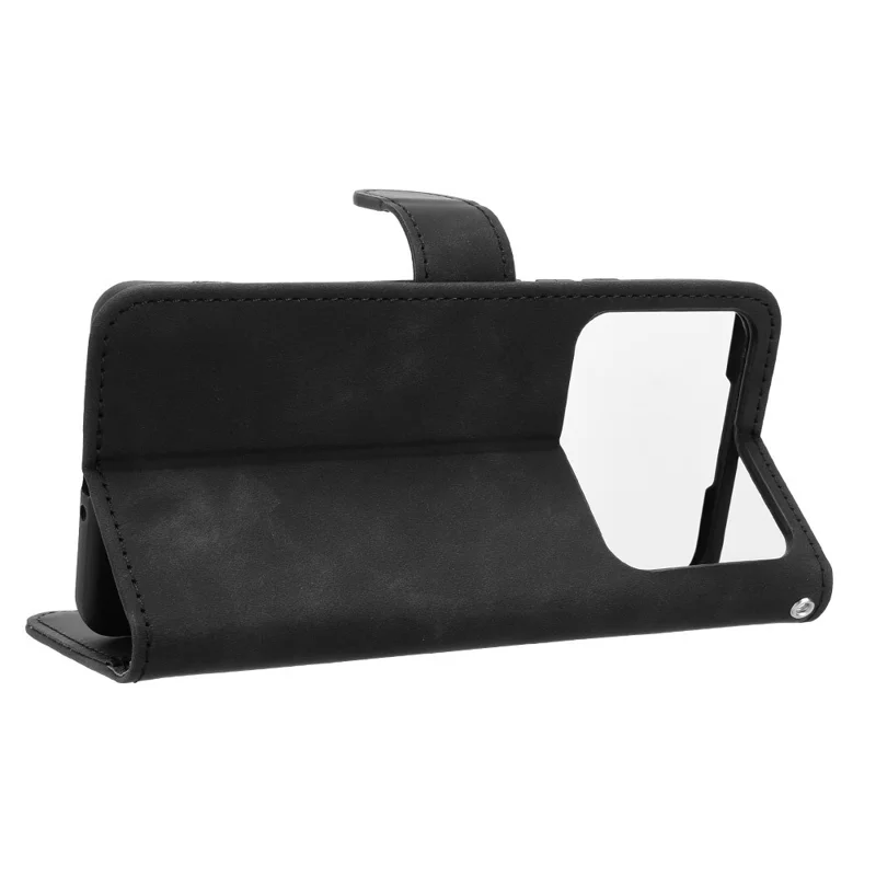 For Realme P4 5G Leather Case Skin Feel Anti Drop Wallet Flip Phone Cover - Black