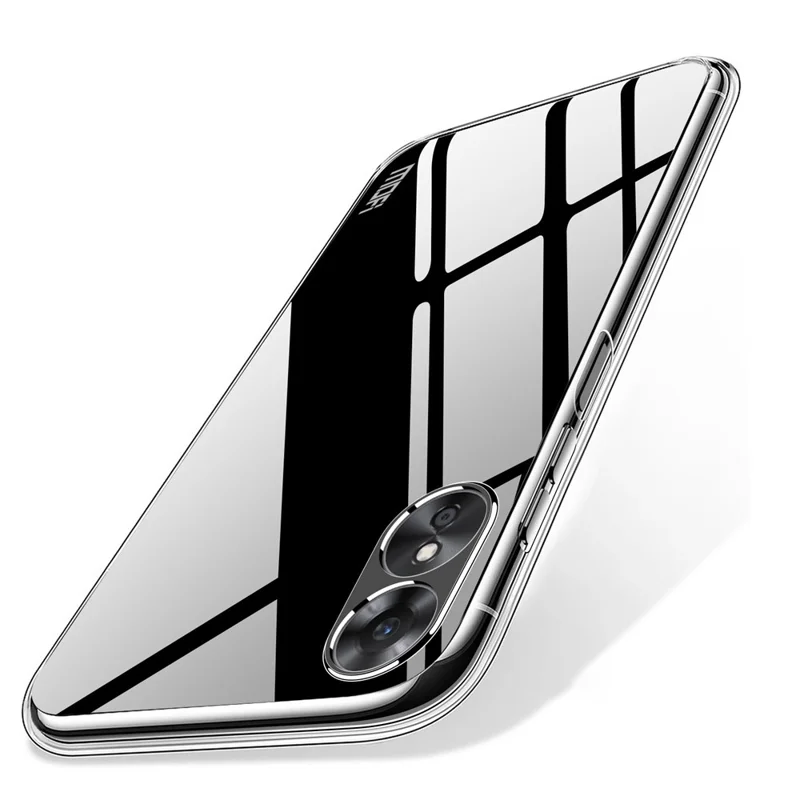 Etui MOFI do Oppo A17 4G przezroczyste giętkie z tworzywa TPU etui ochronne antyrysowe