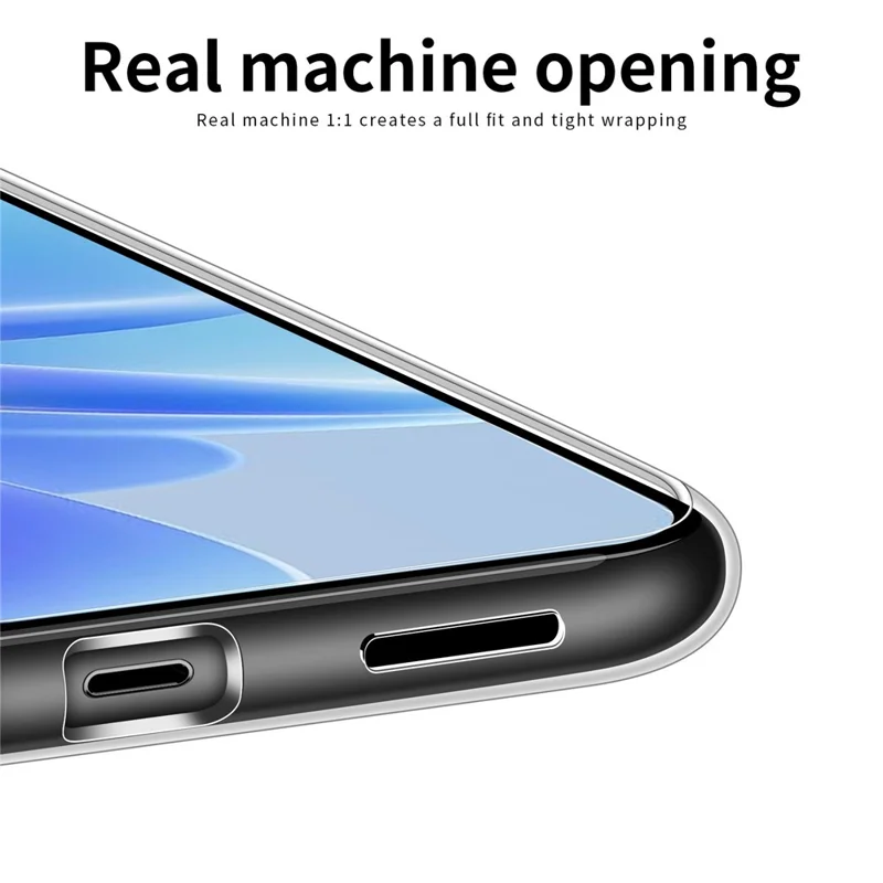 Etui MOFI do Oppo A17 4G przezroczyste giętkie z tworzywa TPU etui ochronne antyrysowe