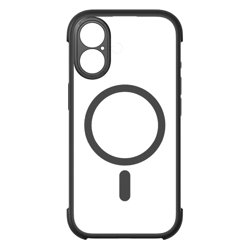 MOMAX MAAP25 For iPhone 17 Magnetic Case Airbag Shockproof PC TPU Phone Cover - Black