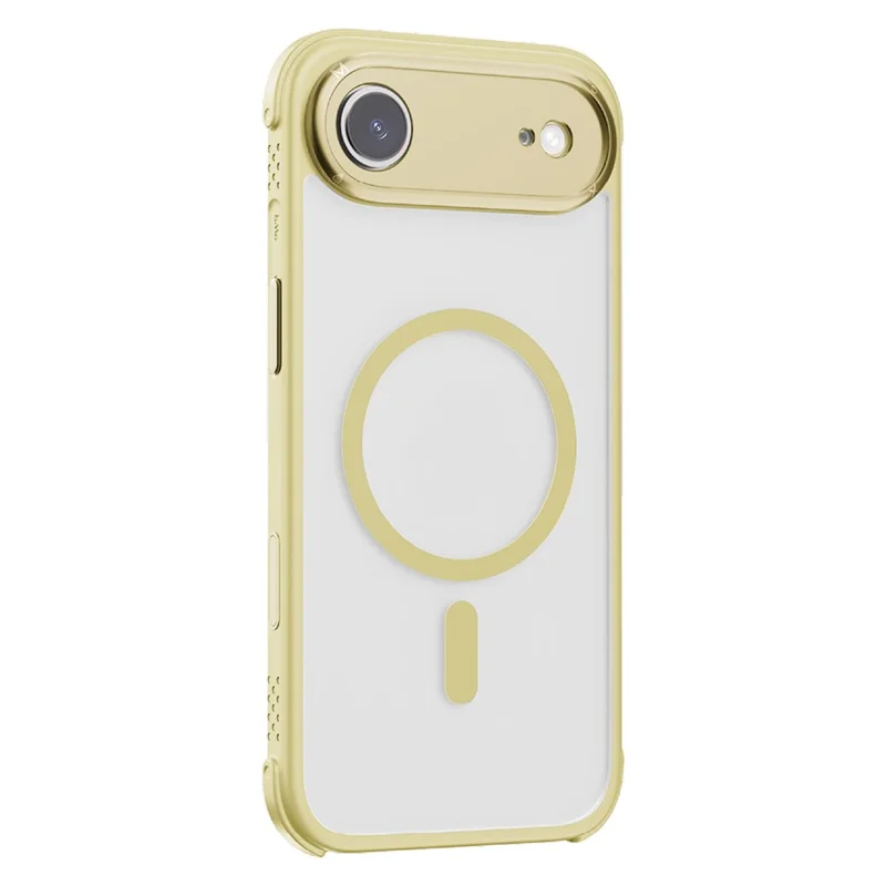 MOMAX MAAP25 For iPhone Air Magnetic Case Airbag Shockproof PC + TPU Phone Cover - Yellow