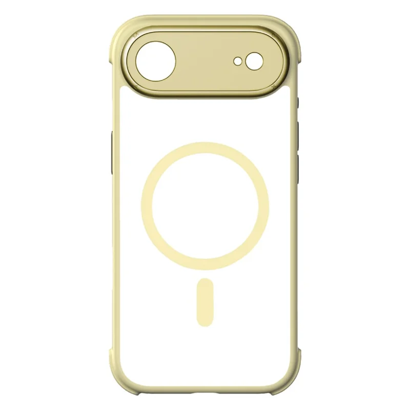 MOMAX MAAP25 For iPhone Air Magnetic Case Airbag Shockproof PC + TPU Phone Cover - Yellow