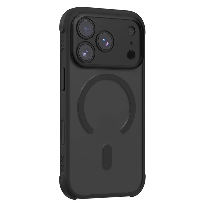 MOMAX MAAP25 For iPhone 17 Pro Magnetic Case Airbag Shockproof PC + TPU Phone Cover - Black