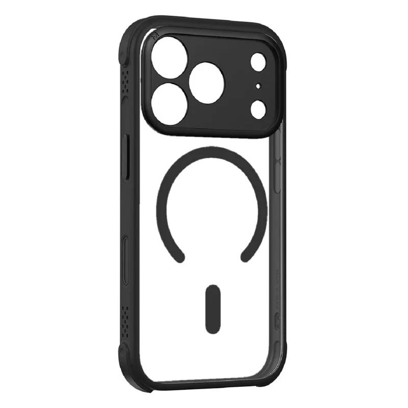 MOMAX MAAP25 For iPhone 17 Pro Magnetic Case Airbag Shockproof PC + TPU Phone Cover - Black
