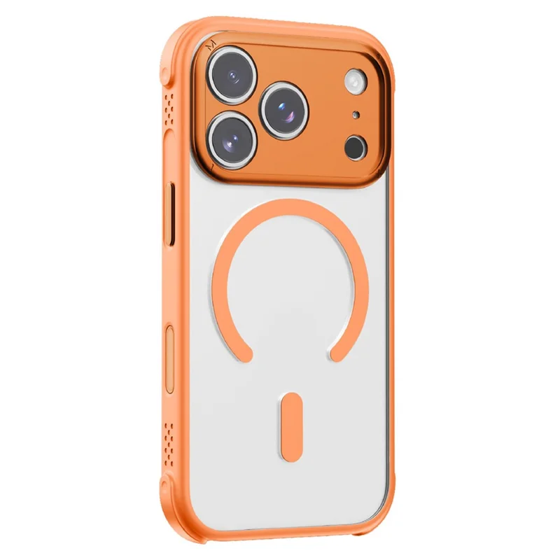 MOMAX MAAP25 For iPhone 17 Pro Magnetic Case Airbag Shockproof PC + TPU Phone Cover - Orange