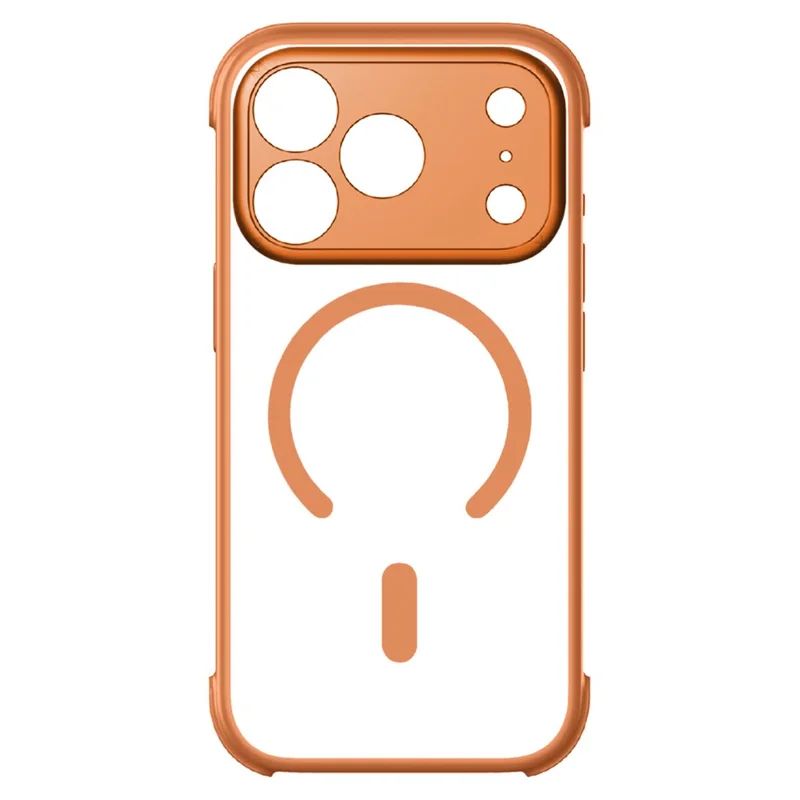 MOMAX MAAP25 For iPhone 17 Pro Magnetic Case Airbag Shockproof PC + TPU Phone Cover - Orange
