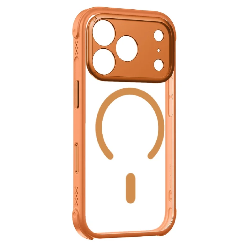 MOMAX MAAP25 For iPhone 17 Pro Magnetic Case Airbag Shockproof PC + TPU Phone Cover - Orange