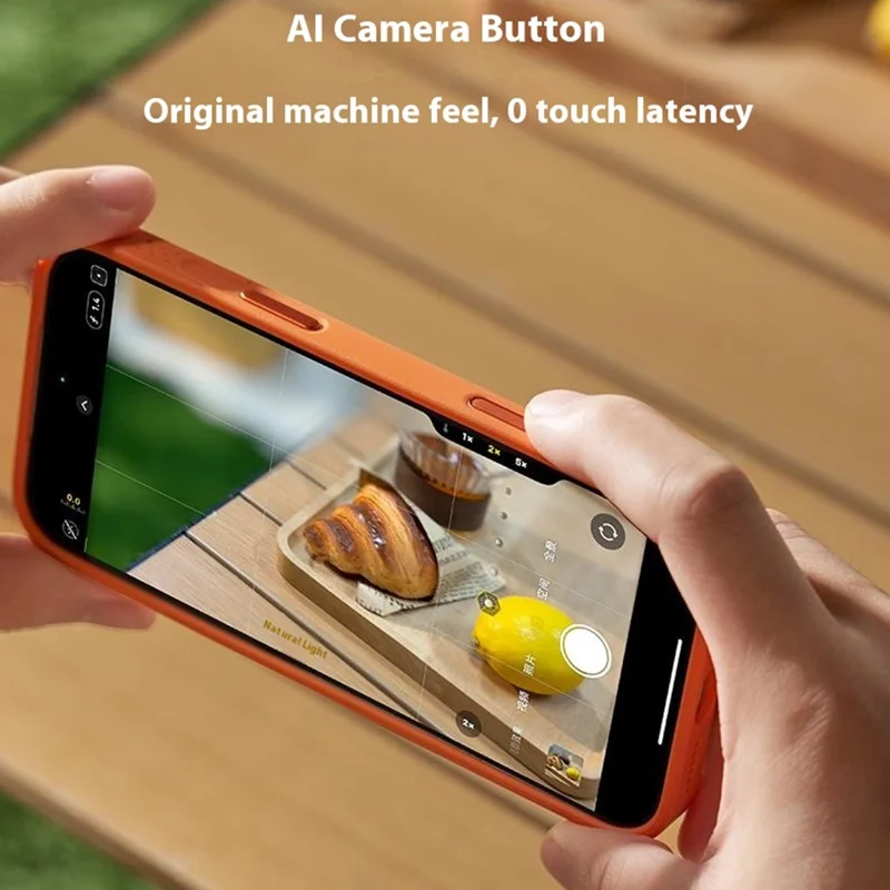 MOMAX MAAP25 For iPhone 17 Pro Max Magnetic Case Airbag Shockproof PC + TPU Clear Phone Cover - Orange