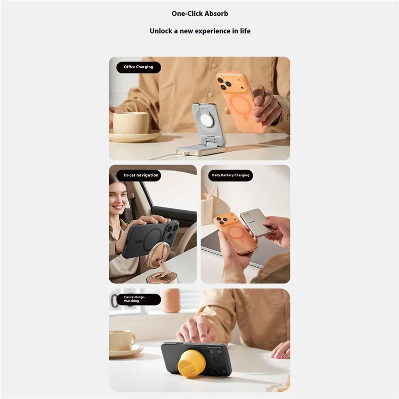 MOMAX MTAP25 For iPhone 17 Pro Max Magnetic Case Matte Ultra Slim PC Phone Cover - Transparent Orange