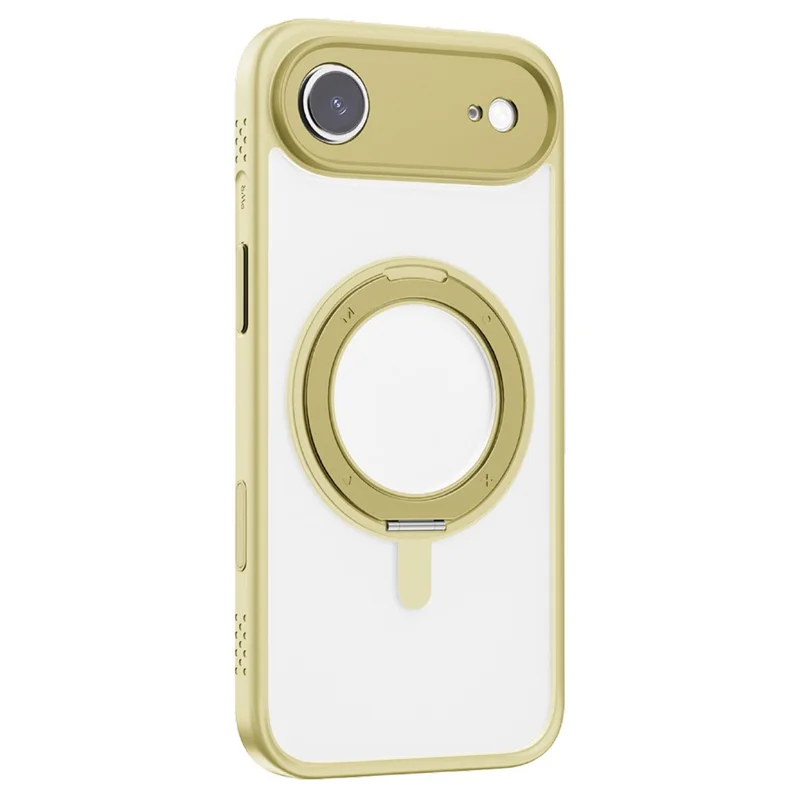 MOMAX MRAP25 For iPhone Air Magnetic Case Matte TPU + PC Kickstand Phone Cover - Yellow