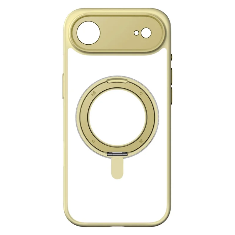 MOMAX MRAP25 For iPhone Air Magnetic Case Matte TPU + PC Kickstand Phone Cover - Yellow