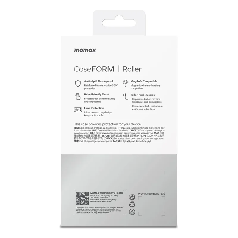 MOMAX MRAP25 For iPhone Air Magnetic Case Matte TPU + PC Kickstand Phone Cover - Yellow