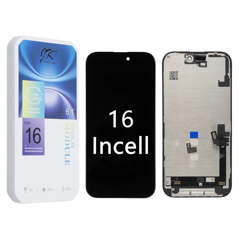 For iPhone 16 Grade C LCD Screen and Digitizer Assembly Part (JK Incell Technology) (Without Logo)