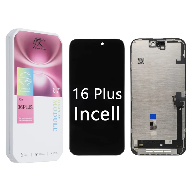 For iPhone 16 Plus Grade C LCD Screen and Digitizer Assembly Part (JK Incell Technology) (Without Logo)