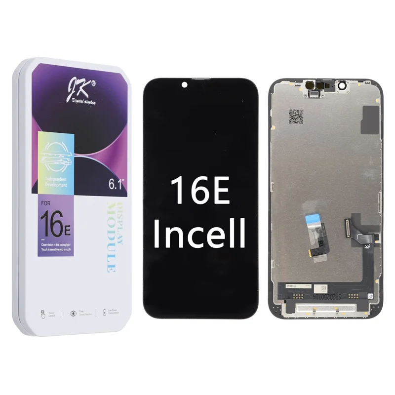 For iPhone 16e Grade C LCD Screen and Digitizer Assembly Part (JK Incell Technology) (Without Logo)