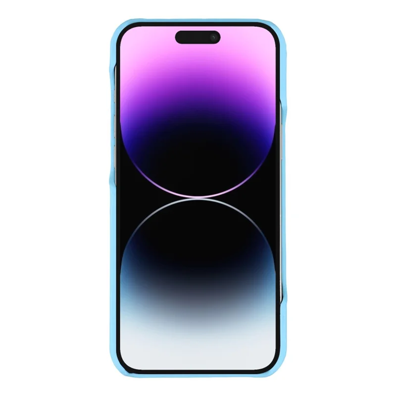 For iPhone 14 Pro Max Case Puffy PC Shockproof Phone Cover Large Camera Cutout - Sky Blue