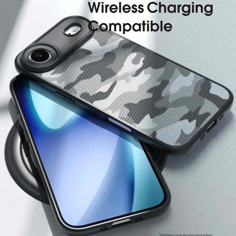 IBMRS For iPhone Air Case Soft TPU Frame Hard PC Back Anti-Fall Phone Cover - Transparent Black