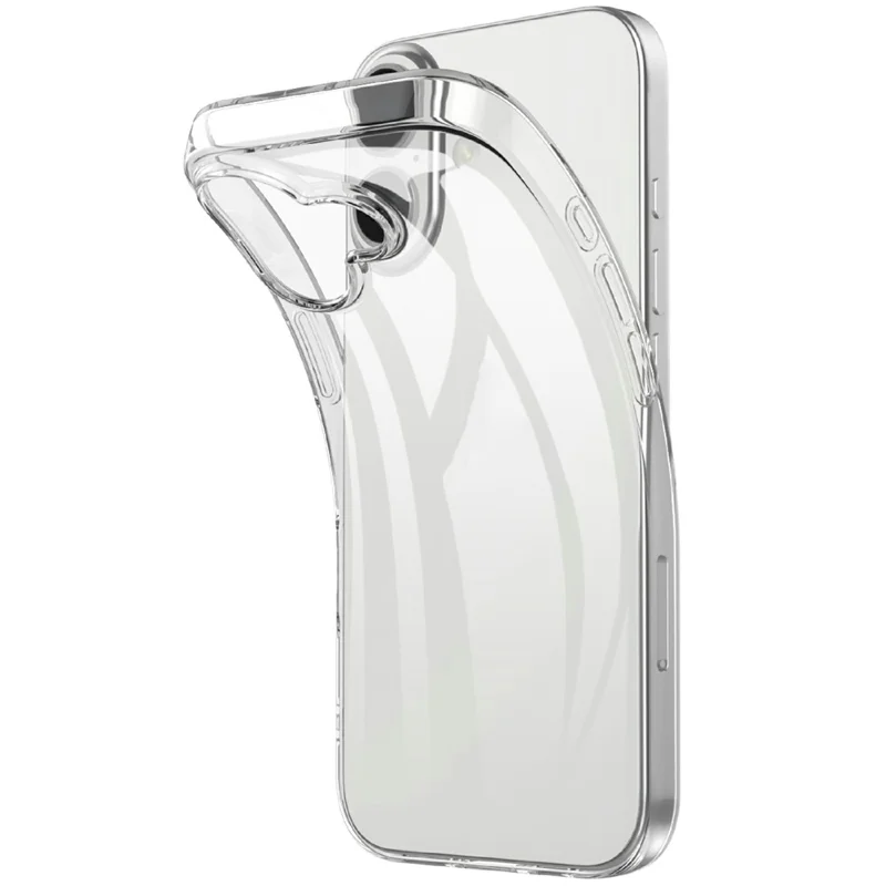 For iPhone 17 Clear TPU Anti-Scratch Phone Case + 2.5D Arc Edge Screen Protector