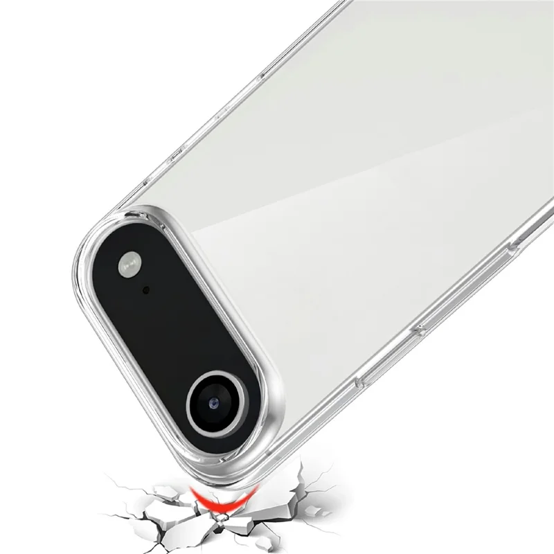 For iPhone Air Clear TPU Anti-Scratch Phone Case + 2.5D Arc Edge Screen Protector