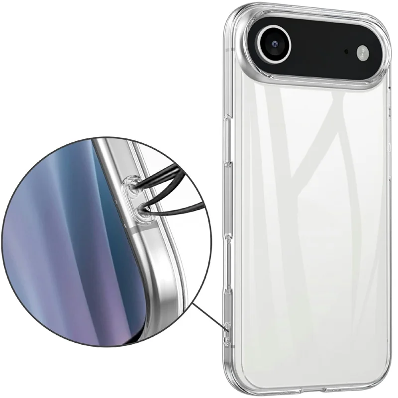 For iPhone Air Clear TPU Anti-Scratch Phone Case + 2.5D Arc Edge Screen Protector