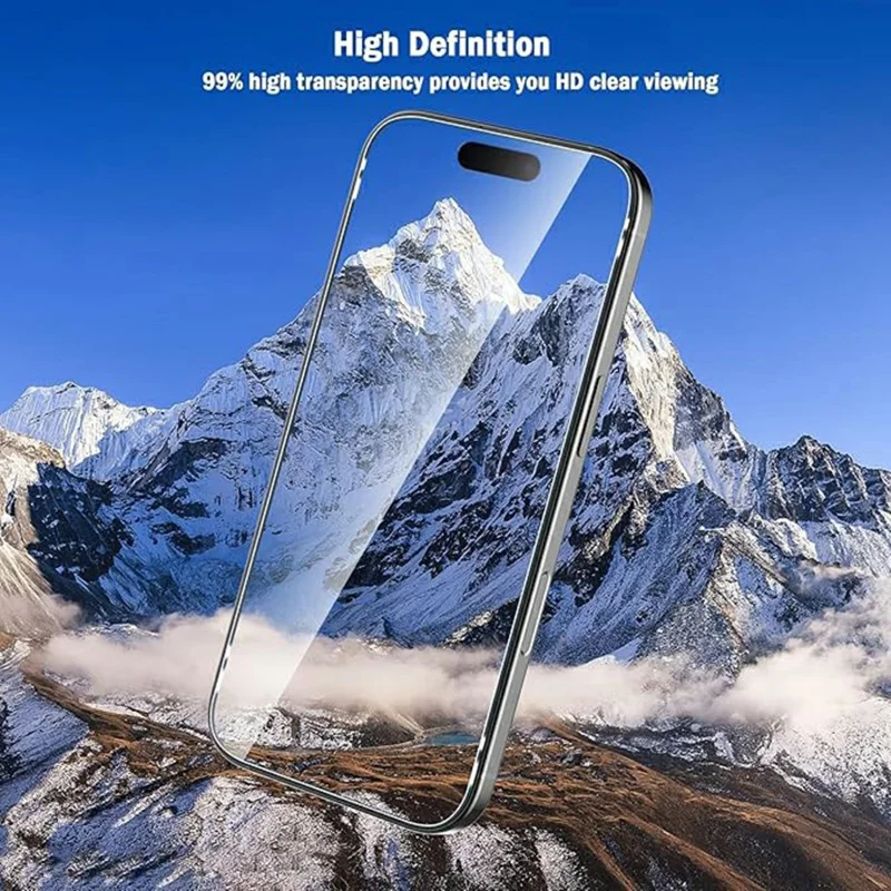 For iPhone Air Clear TPU Anti-Scratch Phone Case + 2.5D Arc Edge Screen Protector