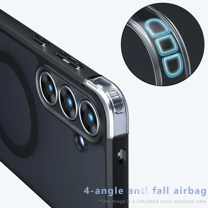 For Samsung Galaxy S25 FE Magnetic Case TPU + PC Matte Skin Touch Phone Cover