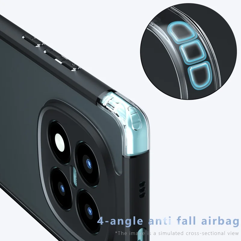 Voor Xiaomi Redmi Note 15 Pro+ 5G hoesje TPU + PC stootvaste transparante telefoonhoes