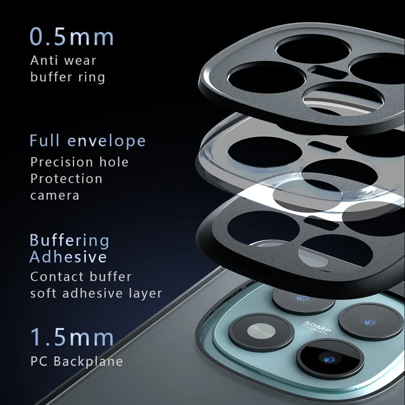 Voor Xiaomi Redmi Note 15 Pro+ 5G hoesje TPU + PC stootvaste transparante telefoonhoes