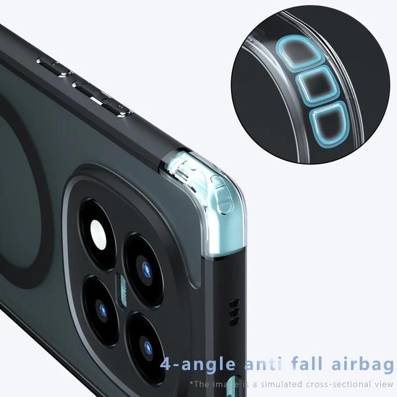 Custodia per Xiaomi Redmi Note 15 Pro+ 5G compatibile con MagSafe TPU + PC Matte Skin Touch Phone Cover