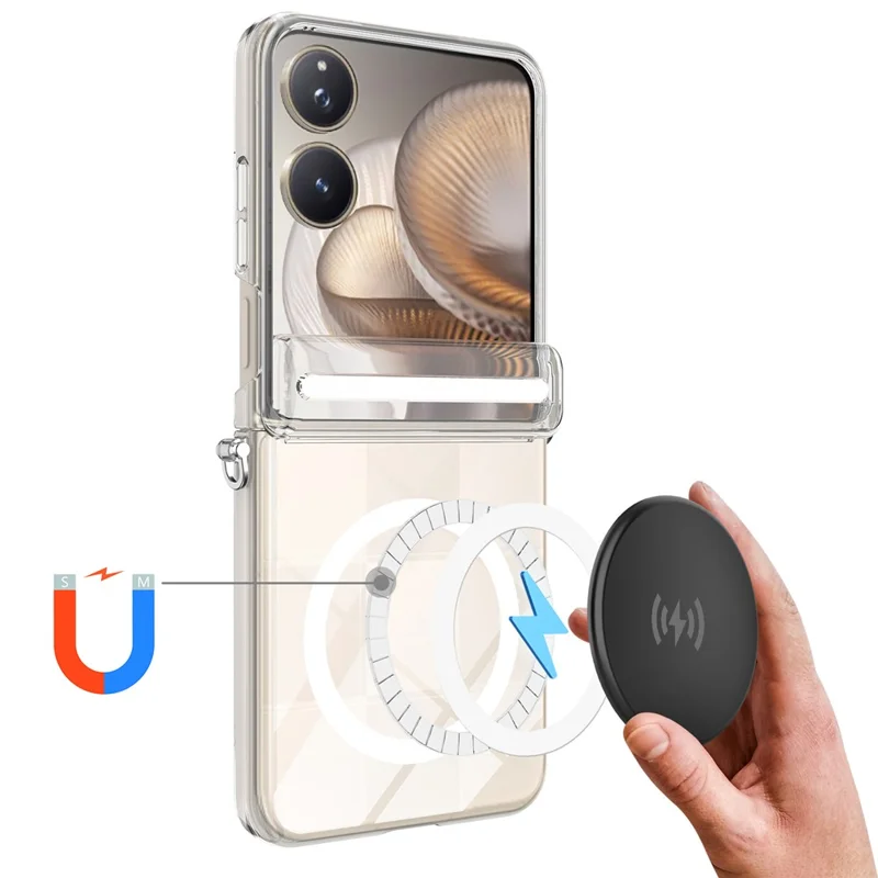 Xiaomi Mix Flip 2 hylster til MagSafe med magnetisk ledefoldet beskyttelsesdæksel i PC