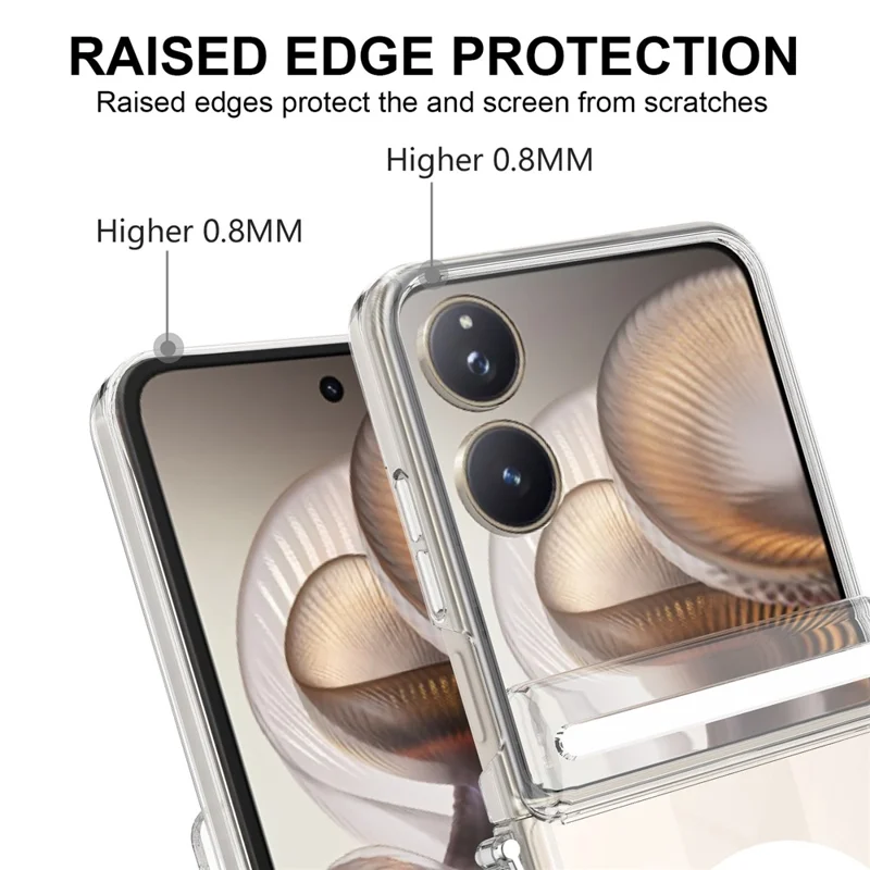 Xiaomi Mix Flip 2 hylster til MagSafe med magnetisk ledefoldet beskyttelsesdæksel i PC