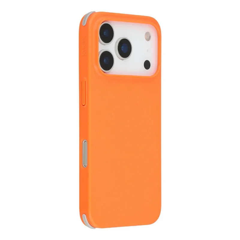 Étui X-LEVEL pour iPhone 17 Pro Compatible avec MagSafe Coque Arrière Rigide en PC - Orange