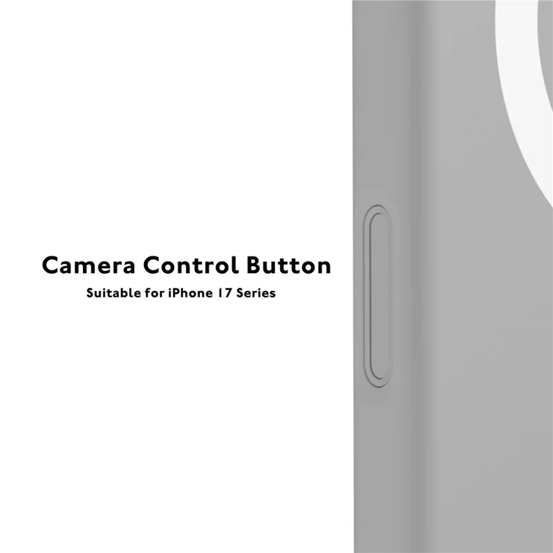 YOUNGKIT Чехол для iPhone 17 Pro Max, совместимый с MagSafe, с объективом и подставкой, силиконовый чехол для телефона - серый