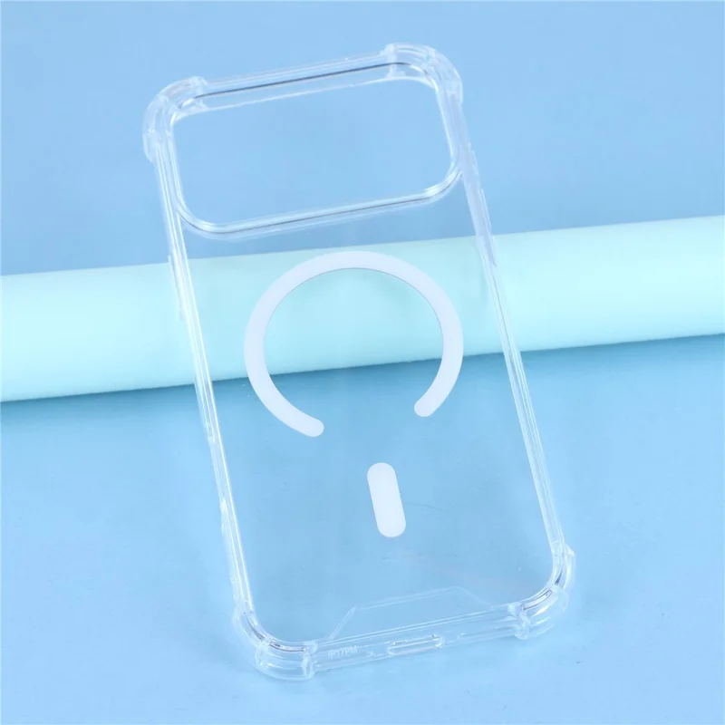 Capa para iPhone 17 Pro Compatível com MagSafe, Transparente, Antichoque de 1,5 mm, Capa Traseira para Celular