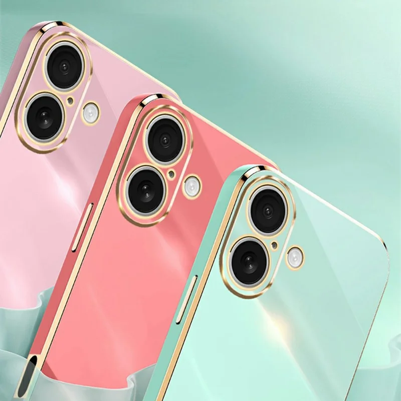 XINLI For iPhone 17 Case Ring Kickstand Electroplating TPU Phone Cover - White