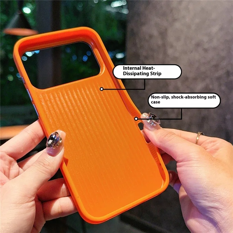 For iPhone 17 Pro Case Star Texture Heat Dissipation Acrylic TPU Phone Back Cover - Black