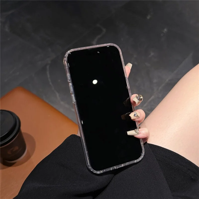 For iPhone 17 Pro Case IMD Shell Pattern PC + TPU Phone Cover - Transparent White