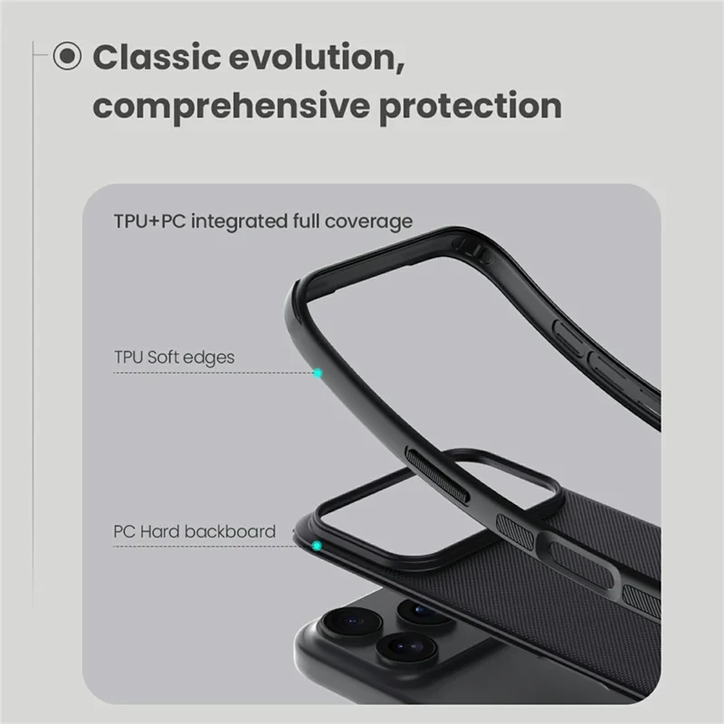 NILLKIN Frosted Shield Pro für iPhone 17 Pro Max Hülle kompatibel mit MagSafe PC + TPU Handyhülle