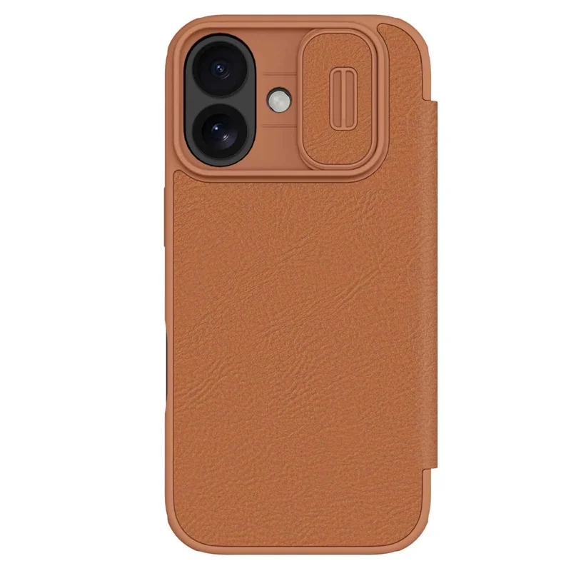 NILLKIN Qin Pro Serie für iPhone 17 Hülle mit Kartenfächern Leder Handyhülle - Braun