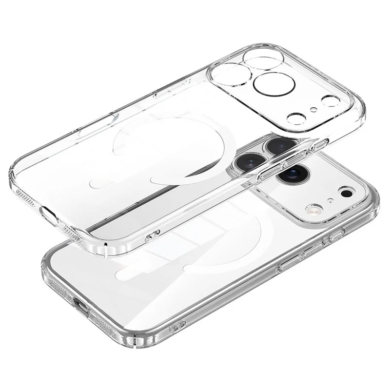 SULADA For iPhone 17 Pro Max Case Compatible with MagSafe Hard PC Crystal Clear Phone Cover