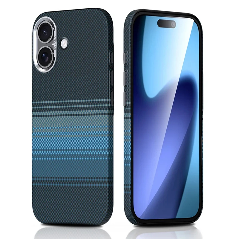 SULADA For iPhone 17 Magnetic Case Hard PC Anti-Scratch Phone Cover - Sunrise Blue