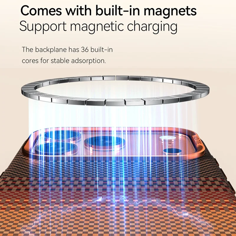 SULADA For iPhone 17 Pro Max Magnetic Case Hard PC Anti-Scratch Phone Cover - Sunrise Blue