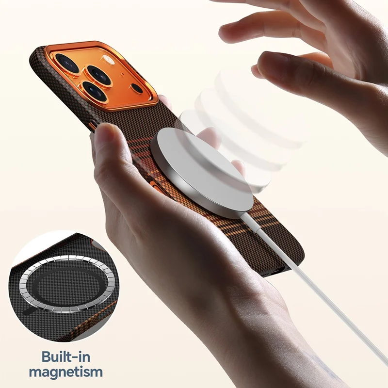 SULADA For iPhone 17 Pro Max Magnetic Case Hard PC Anti-Scratch Phone Cover - Sunrise Blue