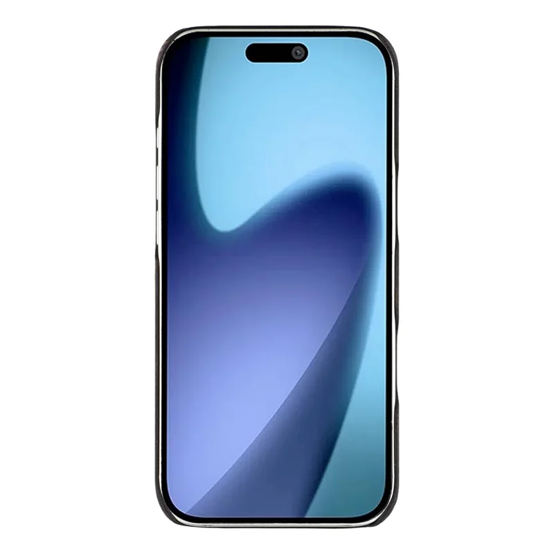 For iPhone Air Case Hard Wooden Protective Phone Cover - Ebony