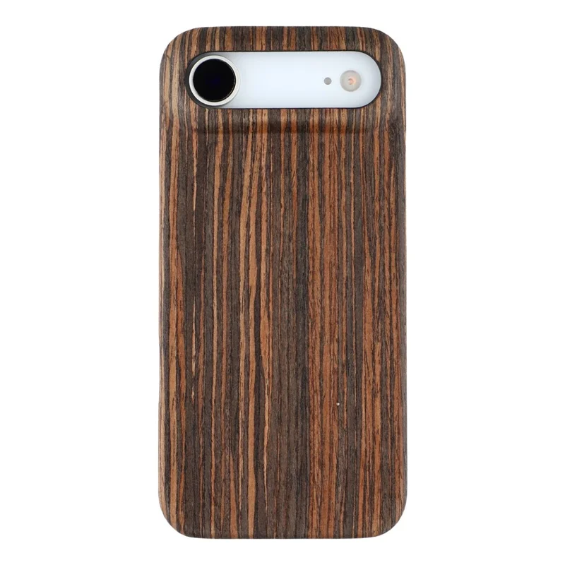 For iPhone Air Case Hard Wooden Protective Phone Cover - Ebony