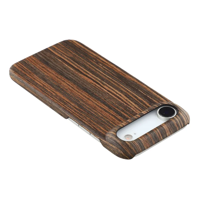 For iPhone Air Case Hard Wooden Protective Phone Cover - Ebony